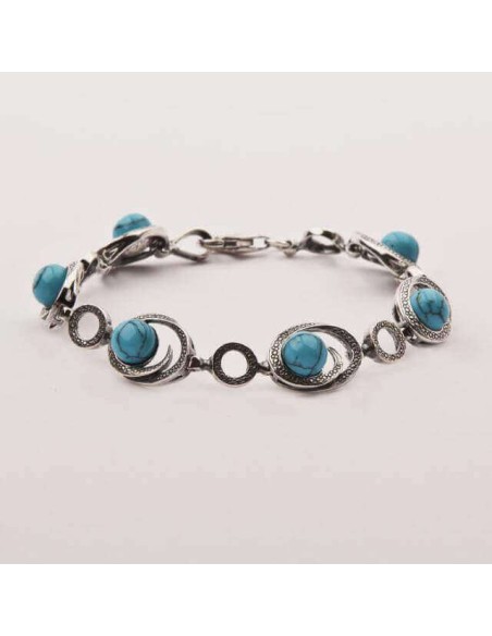Silver pendant with turquoise W 1561