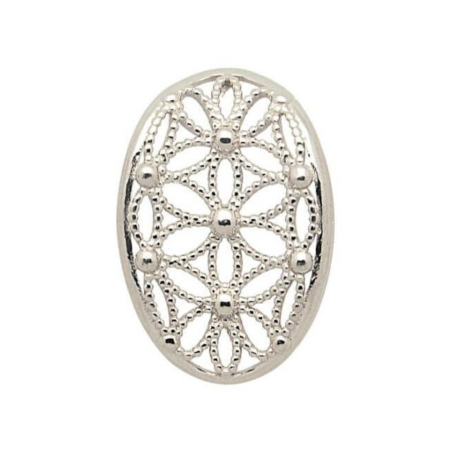 Silver rhodium-plated pendant W 1890