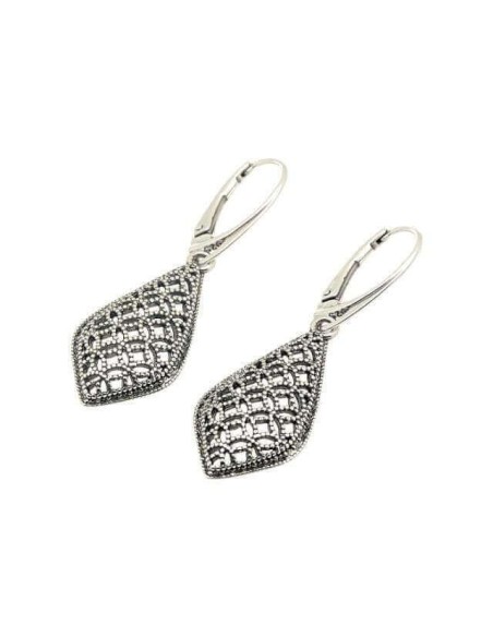 K 1912 oxidized silver earrings