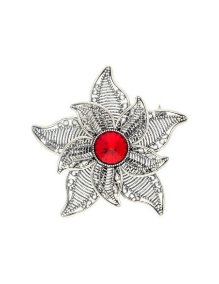 Broszka z kryształem Swarovski Kwiat B 170 Siam