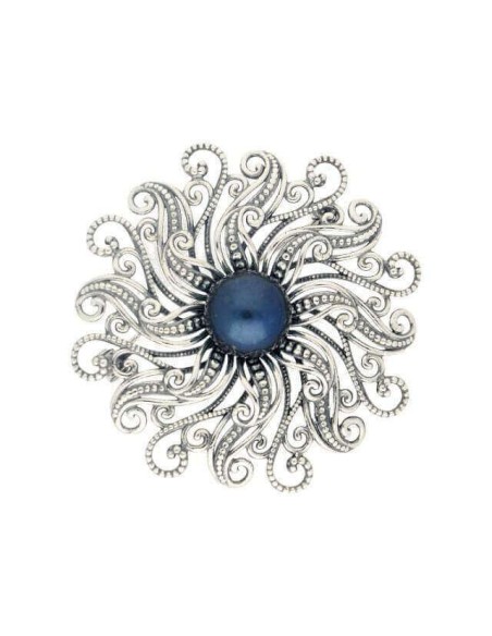 Broszka z granatową perłą B 171