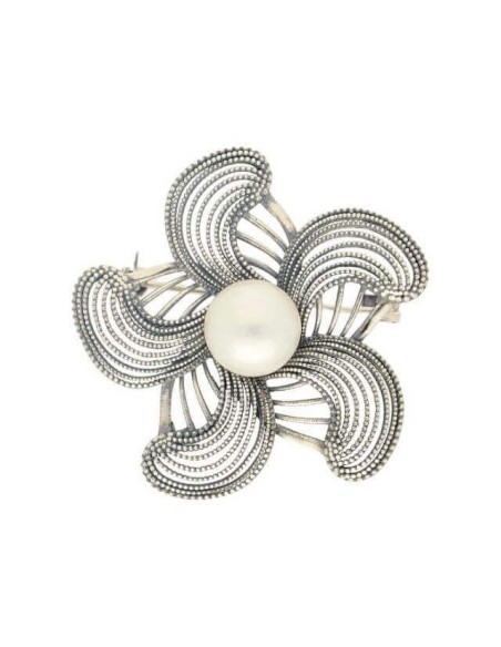Brooch with white pearl B 168 Brooch with white pearl B 168