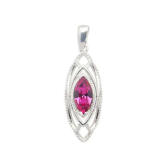 Silver pendant with Swarovski crystal W 1901