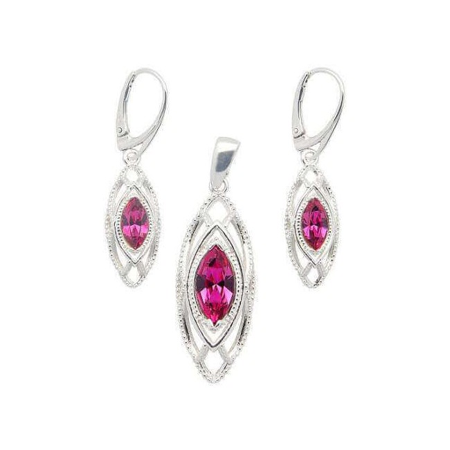 Silver pendant with Swarovski crystal W 1901