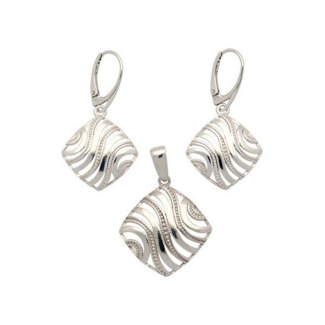 Silver rhodium-plated pendant W 1895 R