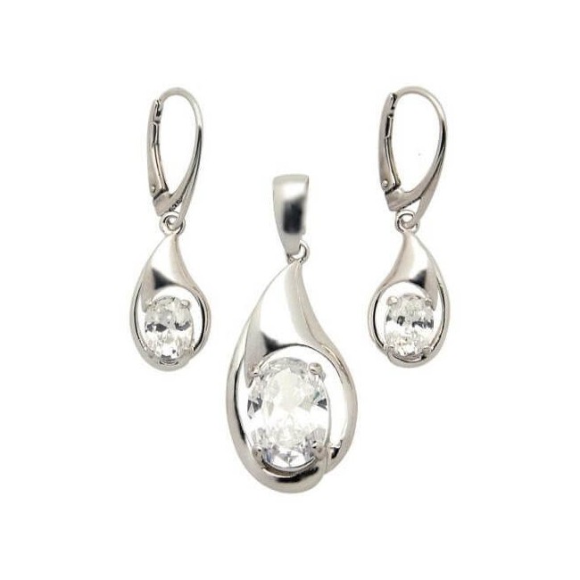 Srebrne kolczyki z cyrkoniami K 1924 R|Polcaratdesign.pl Biżuteria