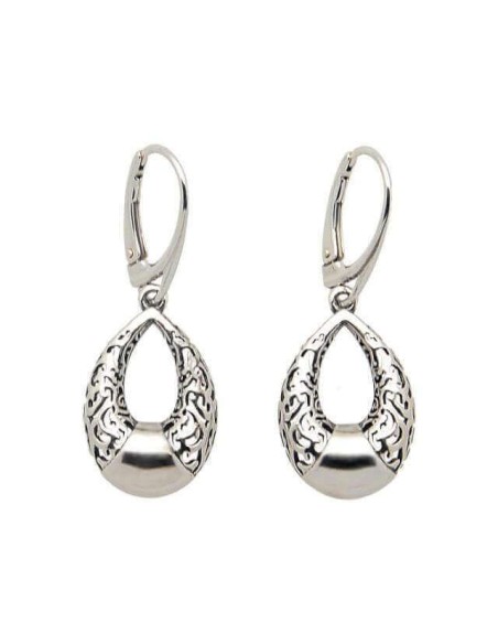 Silver oxidized earrings K 1938