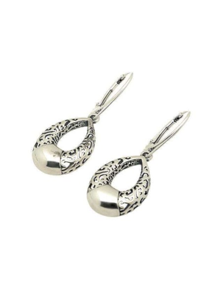 Srebrne oksydowane kolczyki K 1938|Polcaratdesign.pl Biżuteria