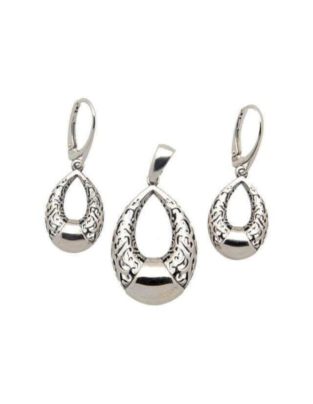 Silver oxidized earrings K 1938