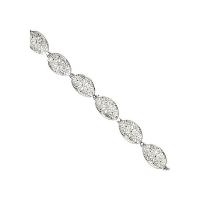 Silver rhodium-plated bracelet L 1890