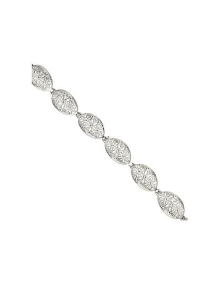 Silver rhodium-plated bracelet L 1890