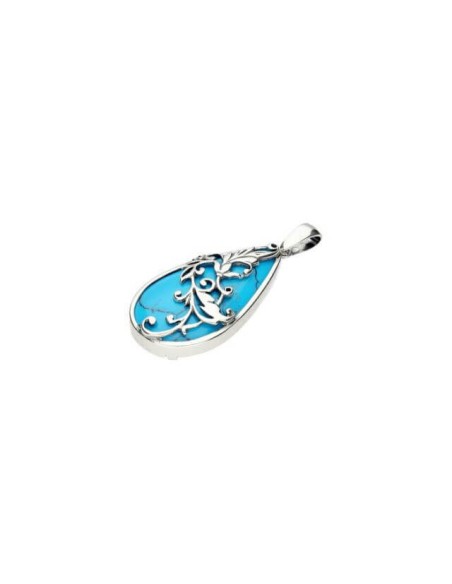 Silver oxidized pendant W 1743 Turquoise Silver oxidized pendant W 1743 Turquoise