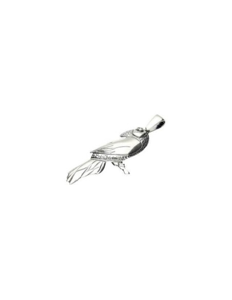 Silver pendant with Swarovski crystal Parrot W 1249