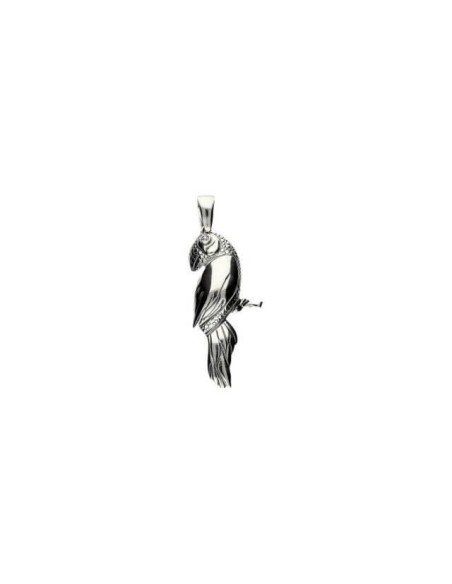 Silver pendant with Swarovski crystal Toucan W 1249