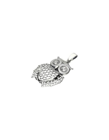 Silver pendant with Swarovski crystals Owl W 1248 Silver pendant with Swarovski crystals Owl W 1248