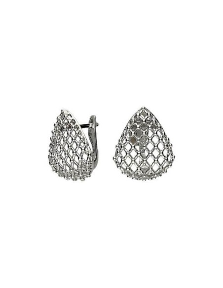 Silver rhodium-plated earrings K3 1945