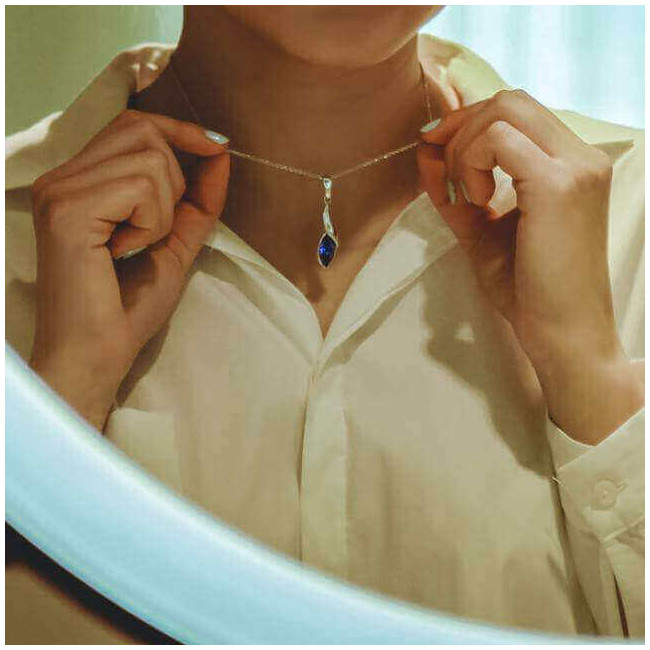 Silver pendant with Swarovski crystal W 1902