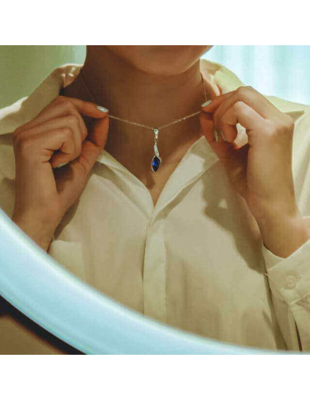 Silver pendant with Swarovski crystal W 1902