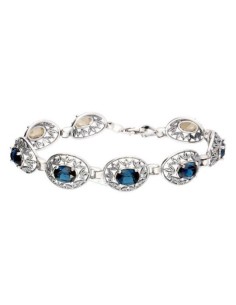 Oxidized silver bracelet Swarovski L 1672 Montana