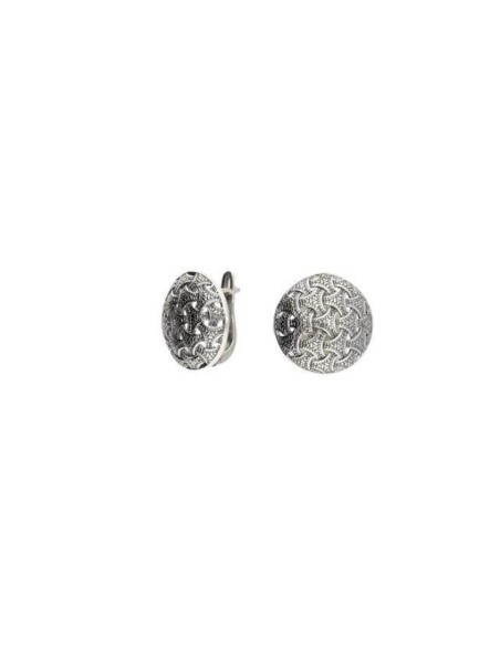 Oxidized silver earrings K3 1899