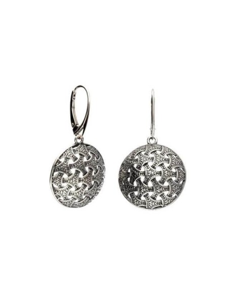 Silver oxidized earrings K 1899