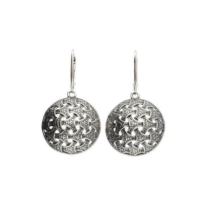 Silver oxidized earrings K 1899