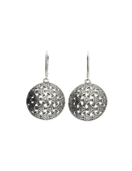 Silver oxidized earrings K 1899