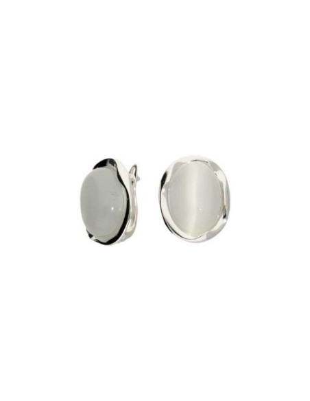 Silver earrings K3 1733 Cat's Eye