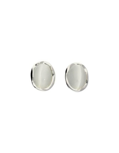 Silver earrings K3 1733 Cat's Eye