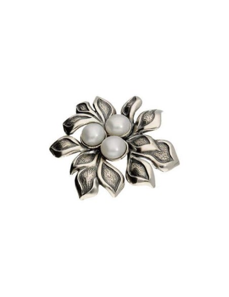 Brooch with white pearl B 92