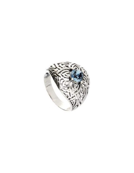 Silver oxidized ring Swarovski PK 1962