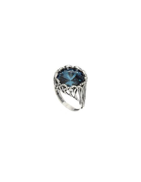 Silver ring with Swarovski crystal PK 1914 Montana