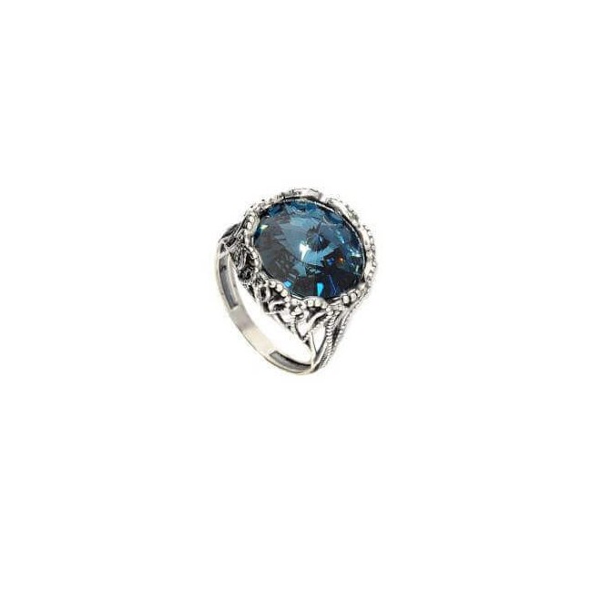 Silver ring with Swarovski crystal PK 1914
