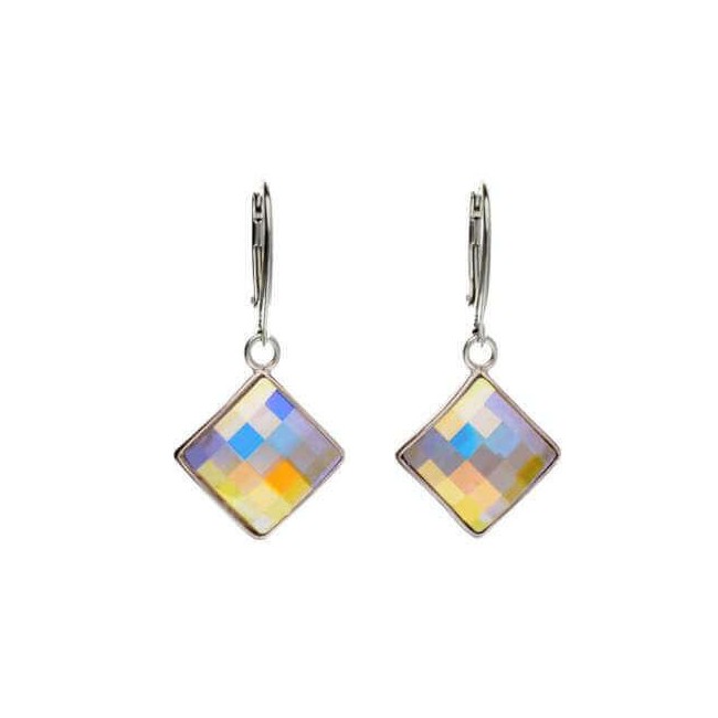 Swarovski K 1583 Silver Crystal Earrings