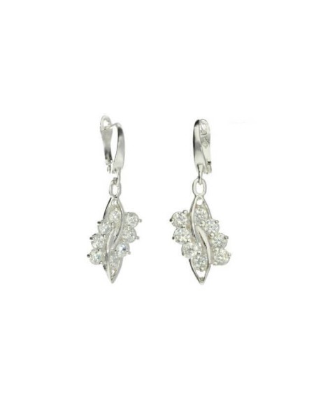 Silver earrings with zircons K 1665 Silver earrings with zircons K 1665