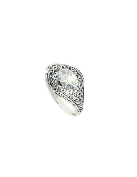 Silver ring with zirconia PK 1995 White