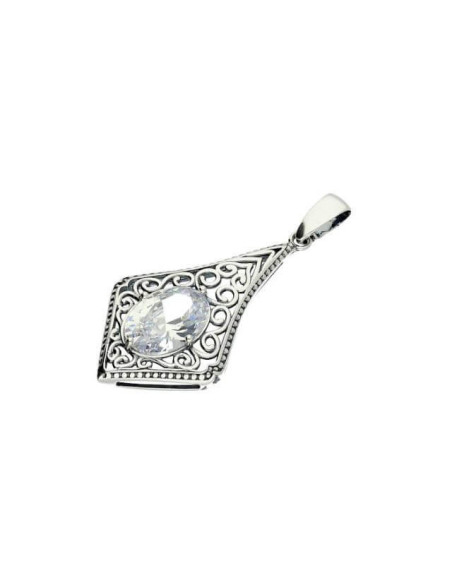 Silver pendant with cubic zirconia W 1995 White