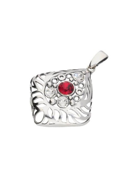 Srebrny oksydowany wisiorek Swarovski Crystal W 1971 Siam