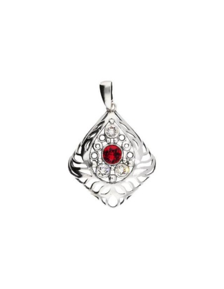 Srebrny oksydowany wisiorek Swarovski Crystal W 1971|Polcaratdesign.pl Biżuteria