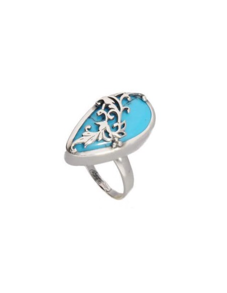 Oxidized silver ring PK 1743 Turquoise