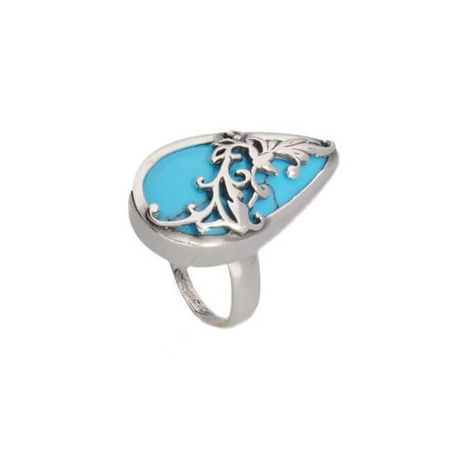 Oxidized silver ring PK 1743 Turquoise