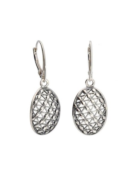 Silver earrings oxidized K 1907