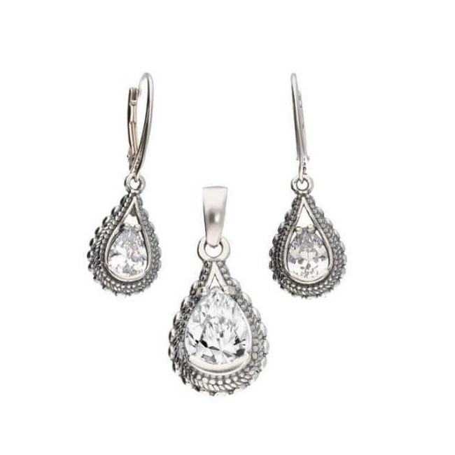 Silver pendant with cubic zirconia W 1973