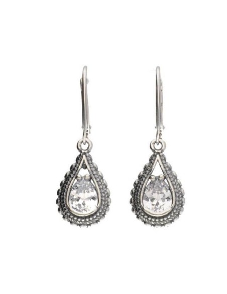 Silver earrings with cubic zirconia K 1973 Silver earrings with cubic zirconia K 1973