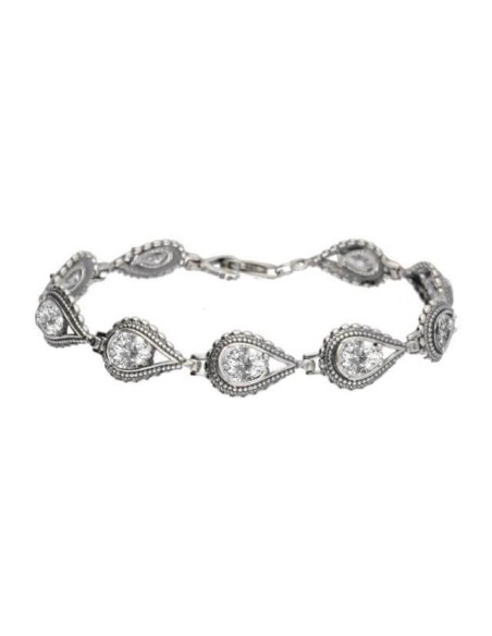 Silver bracelet with cubic zirconia L 1973 White