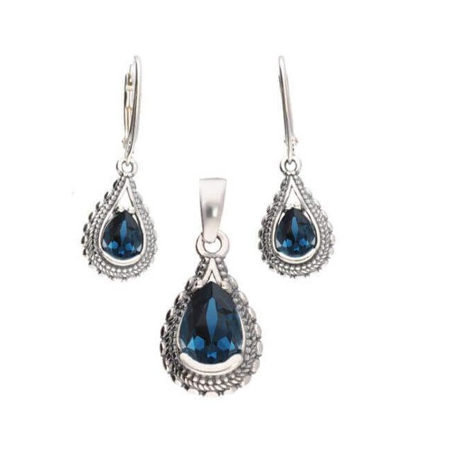 Silver pendant with Swarovski crystal W 1973