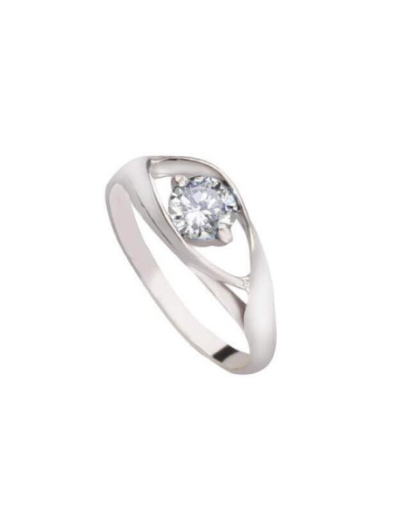 Silver ring with zirconia PK 2011 White