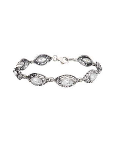 Silver bracelet with cubic zirconia L 1937 White