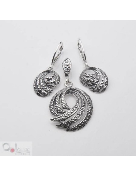 Komplet srebrny (kolczyki