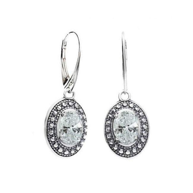 Srebrne kolczyki z cyrkoniami K 1990|Polcaratdesign.pl Biżuteria